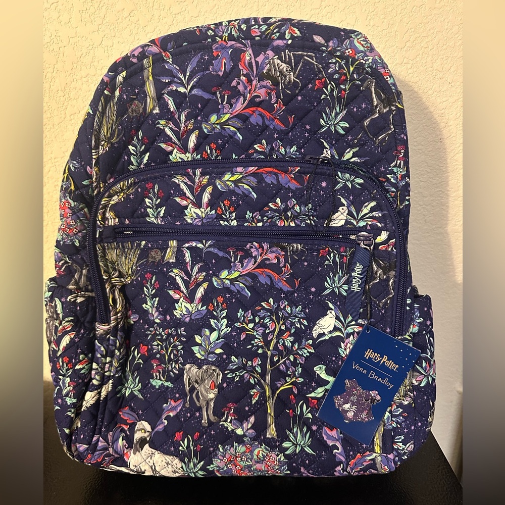 Vera Bradley Harry Potter Floral Backpack - Dark Blue